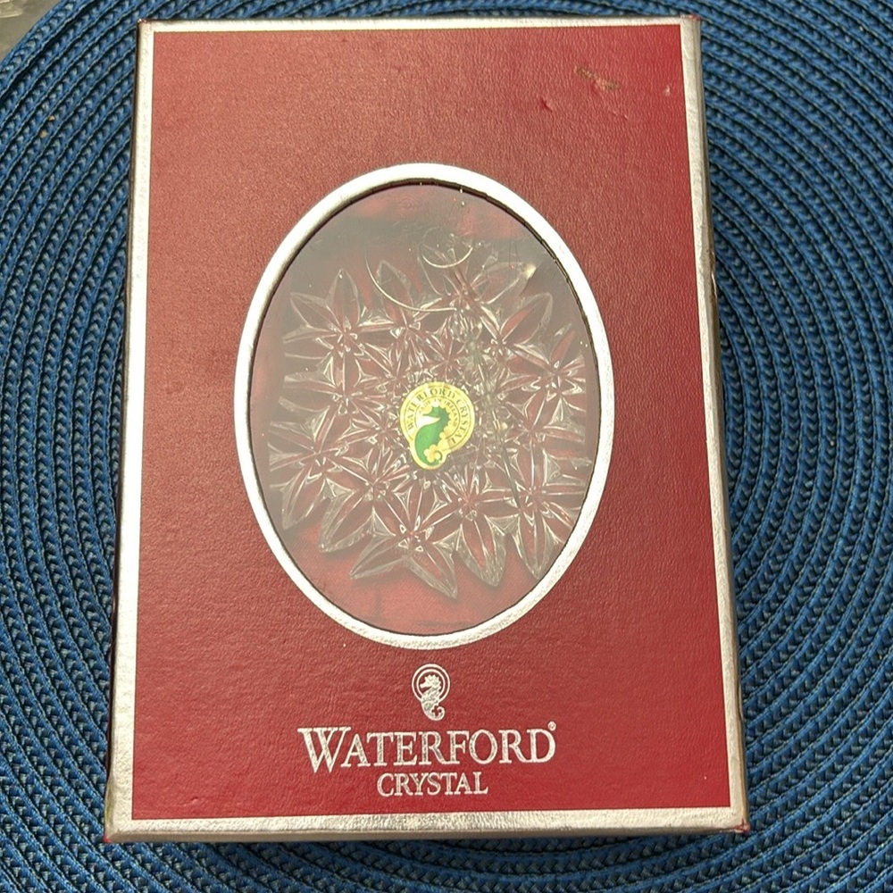 Waterford crystal snowflake ornament